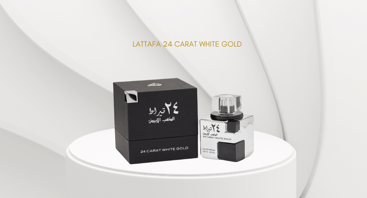 lattafa 24 carat white gold
