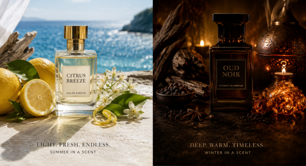 Men's fragrance seasonal guide summer winter 2026
