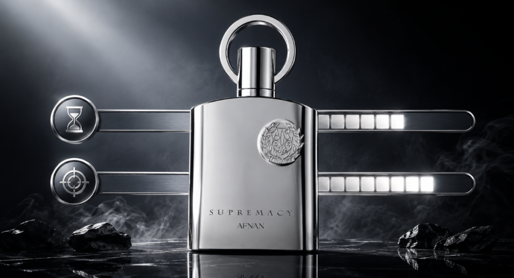 Afnan Supremacy Silver longevity and sillage performance comparison

