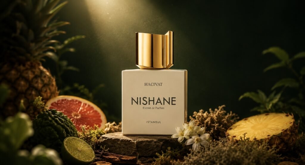Nishane Hacivat EDP review final verdict bottle with citrus and moss styling