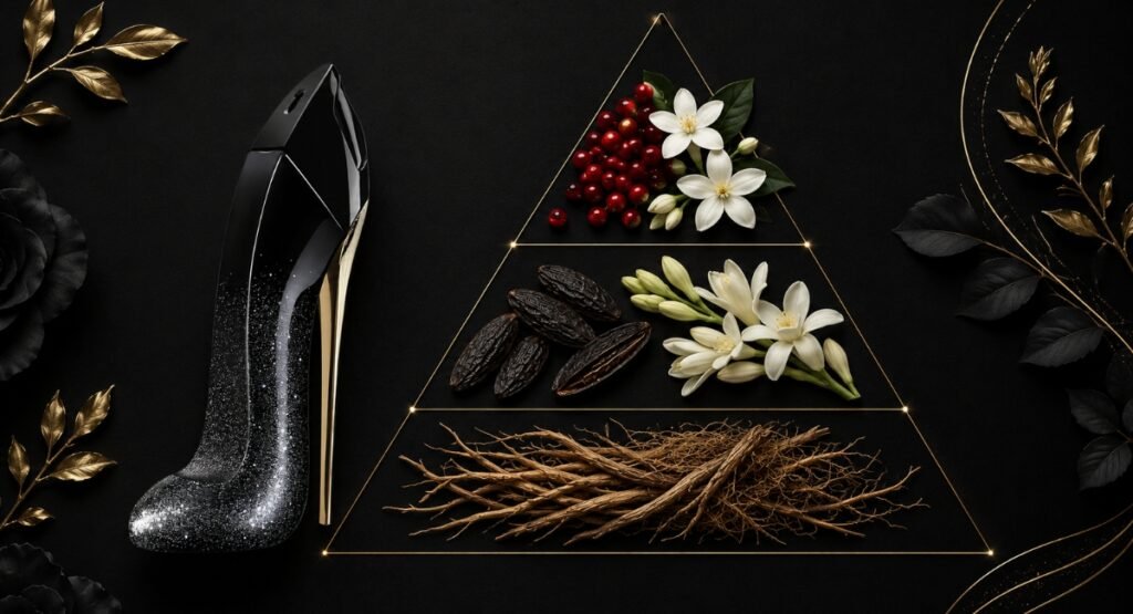 Good Girl Supreme fragrance notes pyramid top middle base
