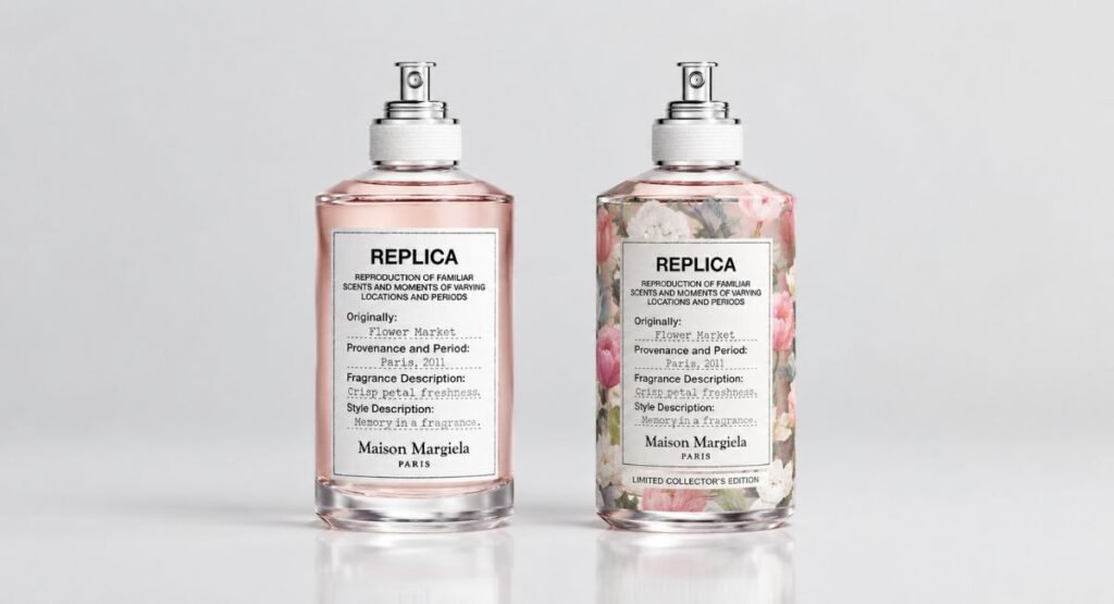 Maison Margiela Replica Flower Market Collector's Edition bottle design
